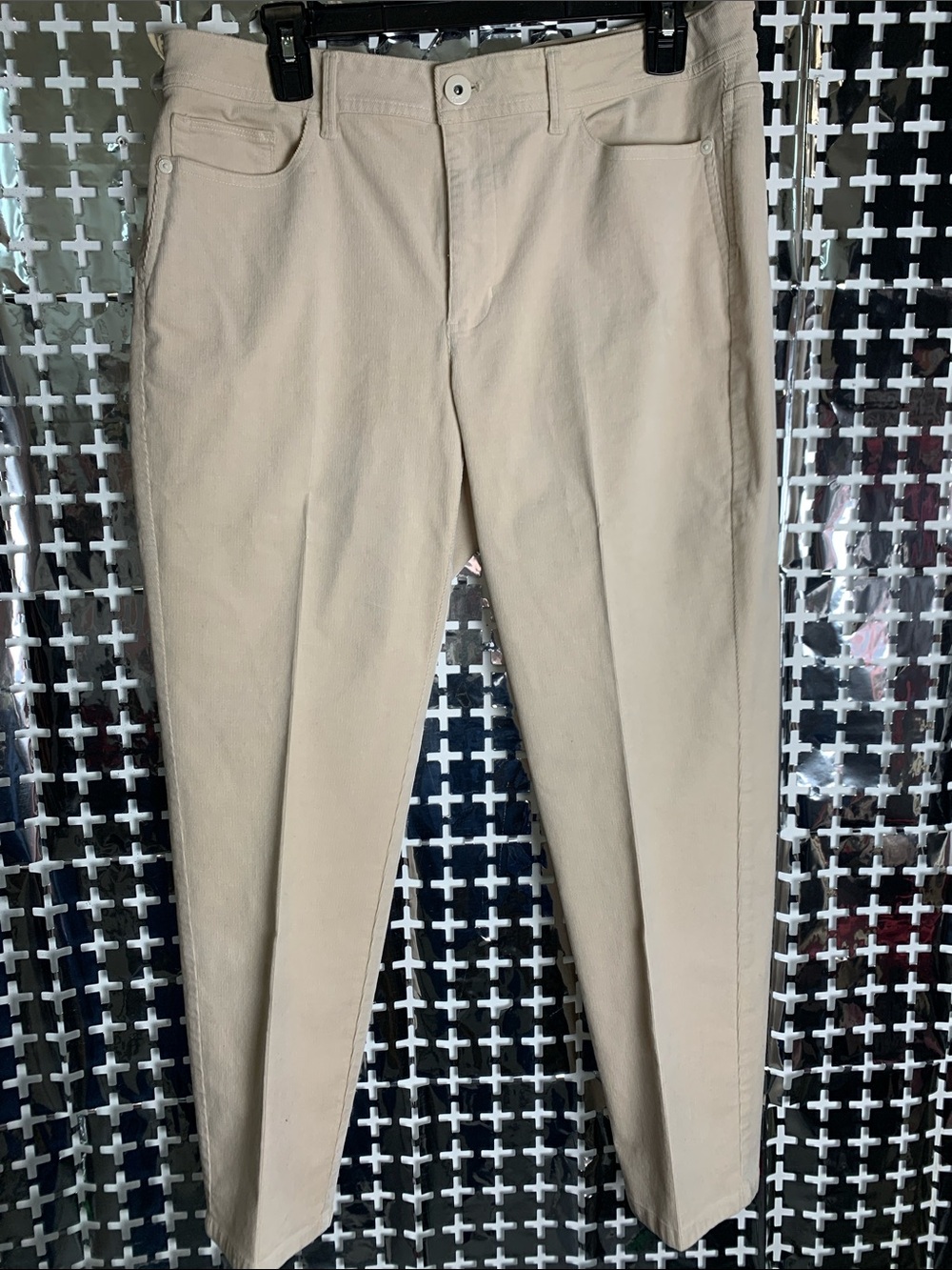 J. Jill Slim Tapered Trousers in Light Beige